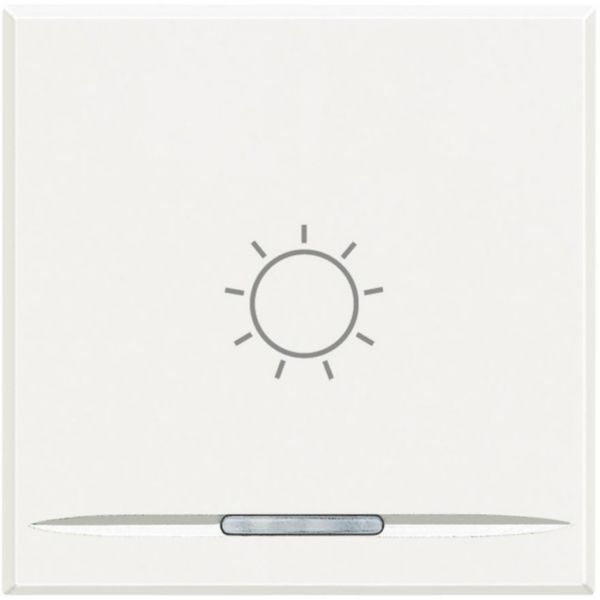 Manette Axolute symbole lumière type poussoir 2 modules - white