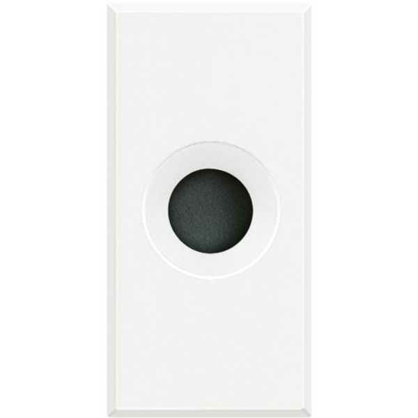 Sortie de câble Ø9mm - 1 module Axolute - finition White