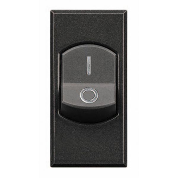 Interrupteur bipolaire 32A Axolute - finition Anthracite - 1 module