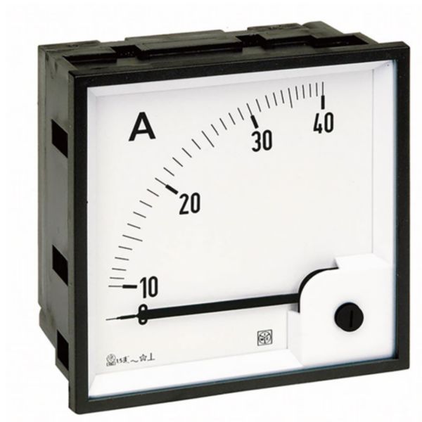 Ampèremètre analogique type DIN RQ48E 0-5-25A AC direct 5IN avec cadran déviation 90°