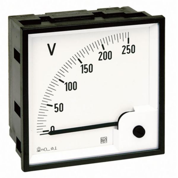 Voltmètre analogique type DIN RQ48M 0-15V DC direct avec cadran déviation 90° - Page 20
