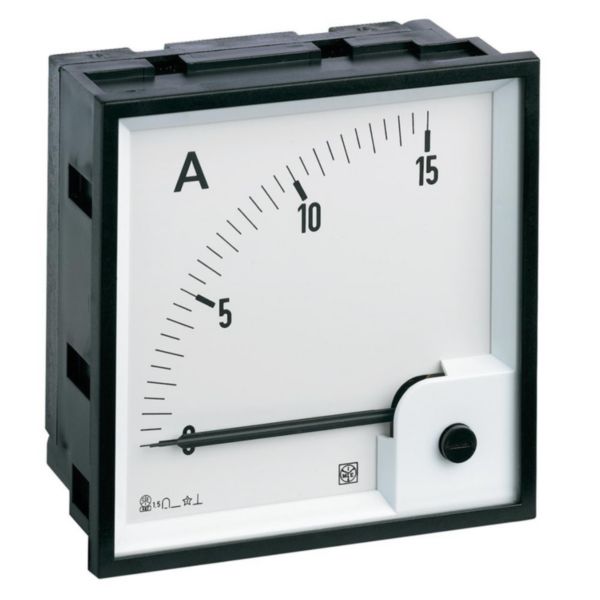 Ampèremètre analogique type DIN RQ72M 0-15ADC direct avec cadran déviation 90° - Page 11