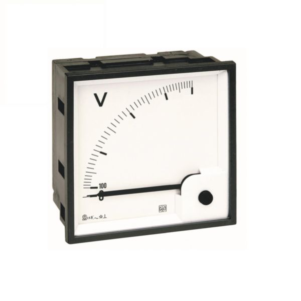 Voltmètre analogique type DIN RQ72E 0-300V AC direct avec cadran déviation 90°