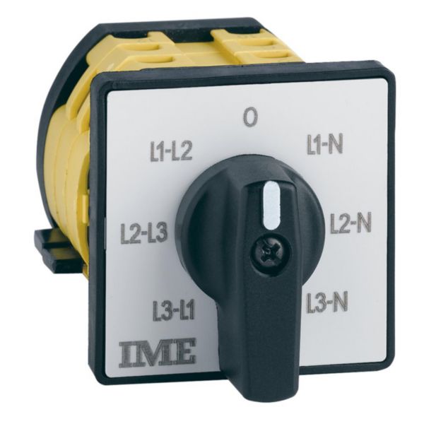 Commutateur de voltmètre type C48V - 7 positions mesure de tensions triphasées phase/phase et phase/neutre