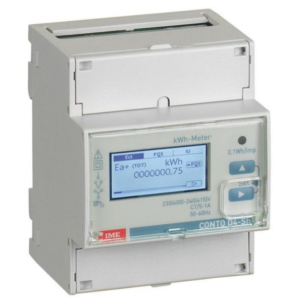 Compteur d'énergie type CONTO D4-SH non MID - 4 modules - mono ou triphasé sur TC décié /1-5A - sortie communication RS485 - Page 3
