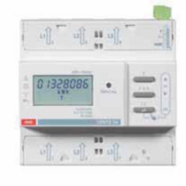 Compteur d'énergie type CONTO D6 non MID - 6 modules - triphasé 4 fils direct 125A - sortie impulsions et communication RS485