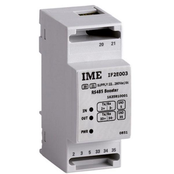 Interface booster/répétiteur RS485/RS485 alim aux 110-265VAc