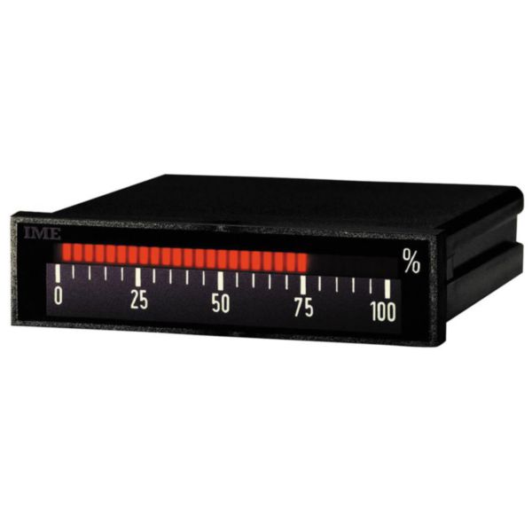 Indicateur numérique type LD24BI à barre lumineuse horizontal 4-20mA alim.aux. 24V DC - Format 96x24