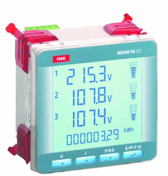 Centrale de mesure type NEMO Easy connect 96-ec basic pour tore Rogowski souple - 1 entrée - 3x630/1600/3200/6300A - sortie MODBUS