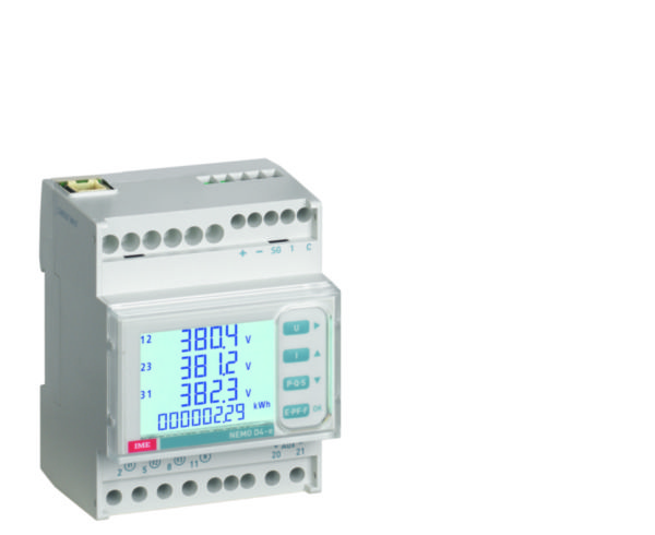 Centrale de mesure type NEMO Easy connect D4-ec basic pour tore Rogowski souple - 1 entrée - 3x630/1600/3200/6300A - sortie MODBUS