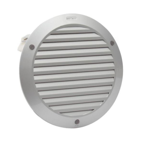 Luminaire Kalank rond avec grille taille 1 gris argent G24Q1 / 10W