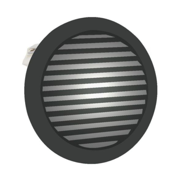 Luminaire kalank rond avec grille taille 1 anthracite g24q1 / 10w