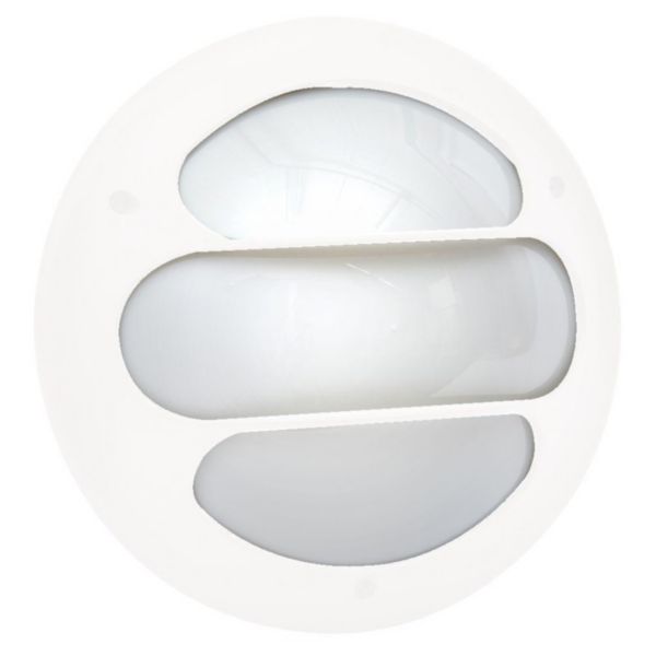 Hublot koreo arc rond grille 2 taille 1 blanc G24Q2 / 18w