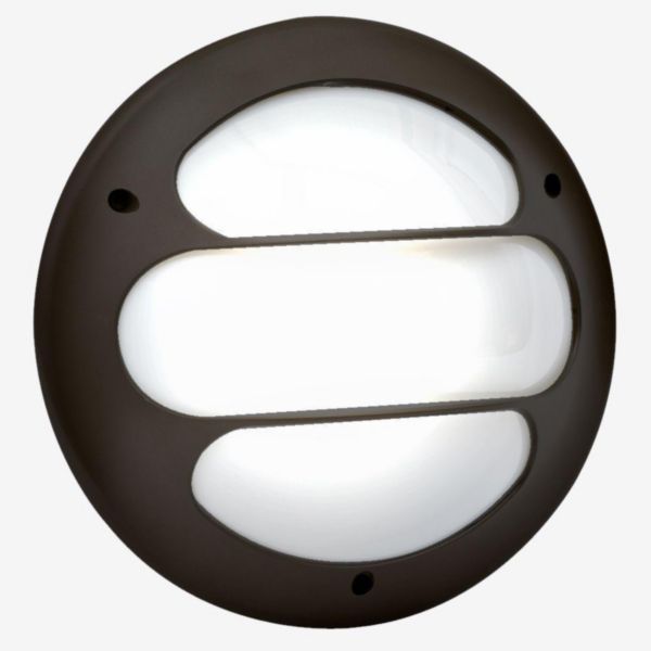 Hublot koreo arc rond grille 2 taille 1 noir E27