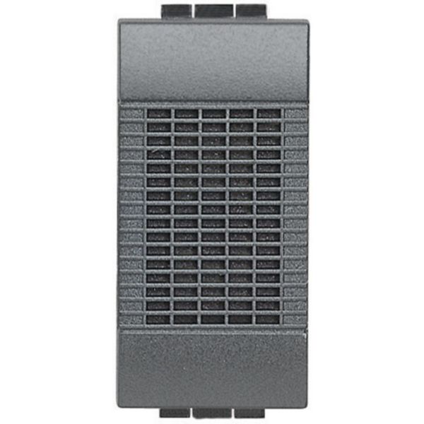Sonnette à timbre bronze 230V~ Livinglight - Anthracite - 1 module