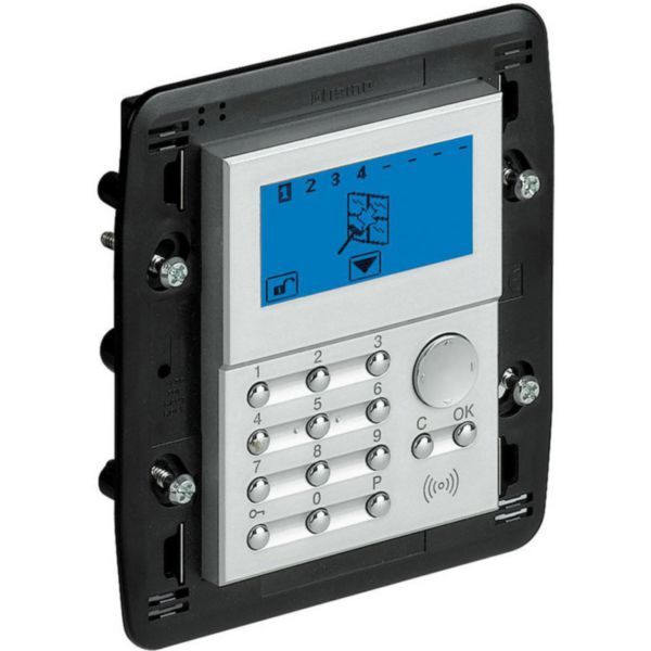Centrale alarme intrusion 4 zones livinglight myhome bus - anthracite