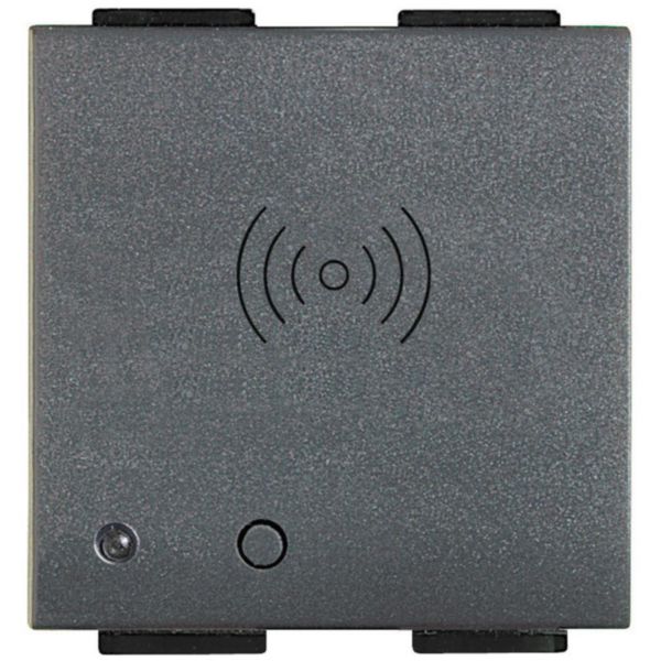 Lecteur de badge livinglight myhome bus pour alarme intrusion - anthacite