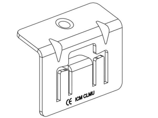 Suspente CLMU chemins de câbles fils Cablofil - fixation plafond de charges moyennes en pendard avec échelle EDF - GS