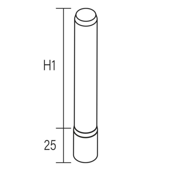 Tube EXT-SCF 100 passage de la tige filetée fixation des suspentes centrales SCF chemins de câbles fils Cablofil, ZF31 - GS