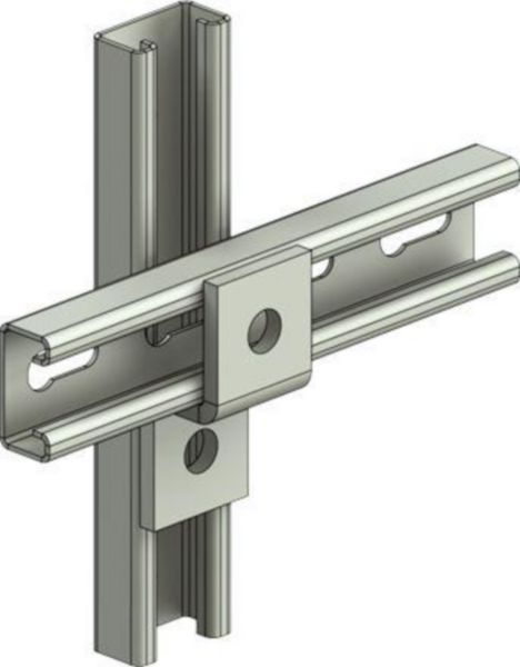 Équerre en Z avec 4 perforations ZED41/21 - pour liaison entre pièces de la gamme 41 en fixation plafond - finition GC - Page 19