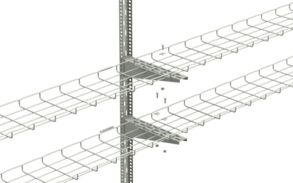 Console C 500 chemins de câbles fils Cablofil, ZF31 et tôle P31 - fixation murale charges légères à moyennes - GS