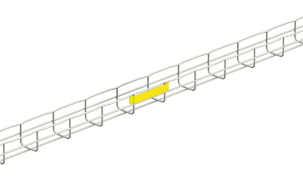 Composant de repérage jaune CLIPJ pour chemins de câbles fils Cablofil et ZF31 - finition plastique