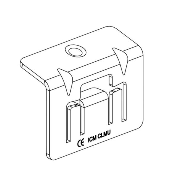 Suspente CLMU chemins de câbles fils Cablofil - fixation plafond de charges moyennes en pendard avec échelle EDF - Inox 316L