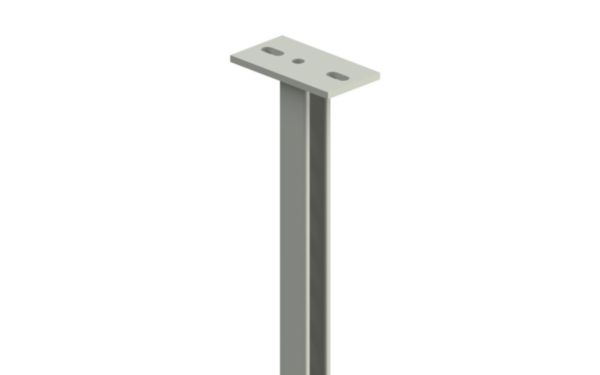 Platine P41S 800 chemins de câbles fils Cablofil - fixation plafond de charges lourdes en pendard avec rail R41S - finition Inox 316L