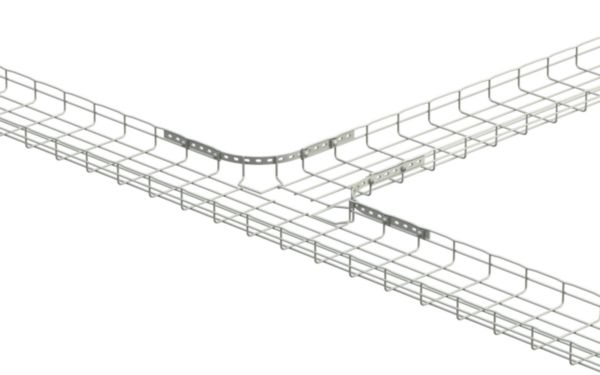 Panier d'angle PA hauteur 105mm pour chemins de câbles fils Cablofil CF105 - finition EZ