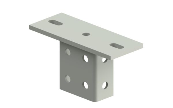 Platine PF41D - pour fixation plafond de charges lourdes en pendard avec rail R41D - couple 100daN.m - finition GC