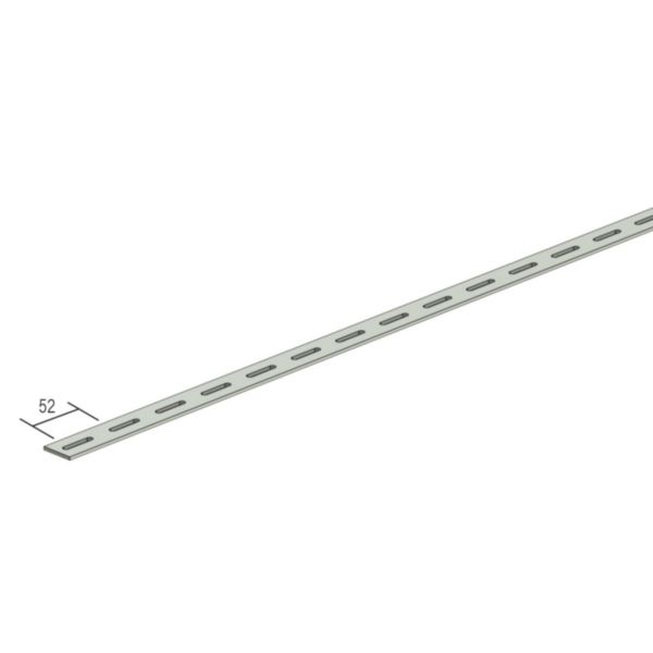 Profil perforé plat PL - section 30x3mm, perforation 6,5x32mm et longueur 3m - finition GS