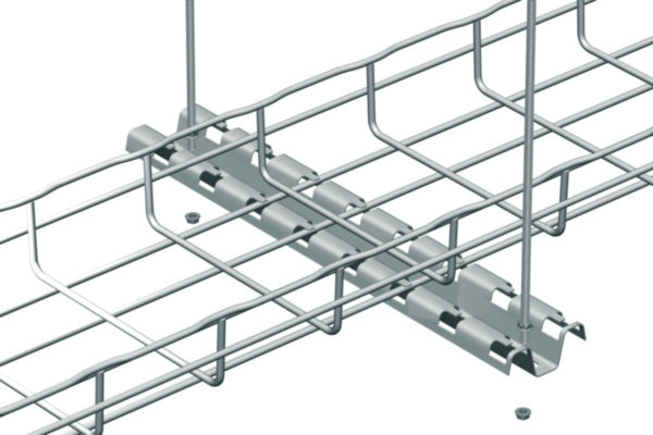 Rail sans vis RCSN 400 chemins de câbles fils Cablofil et ZF31- fix. murale chant ou remontée vert., fix. plafond et au sol- Inox 316L