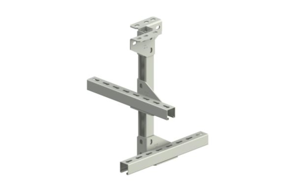 Suspente SU41 chemins de câbles fils Cablofil - fixation plafond charges moyennes en pendard avec rail - finition GS