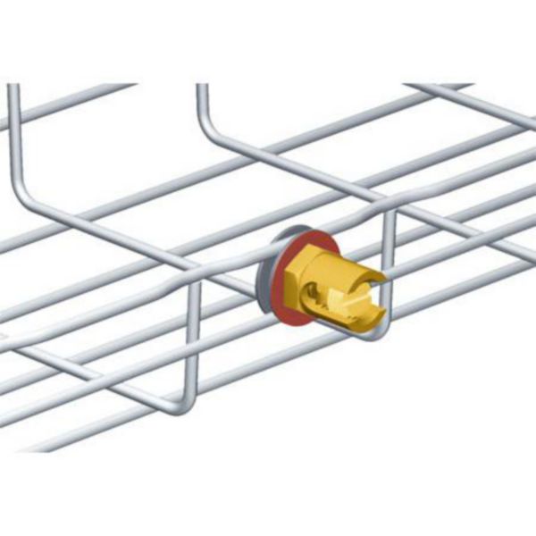 Borne laiton pour conducteur de protection BLF diam.35mm² et long.22mm pour CDC fils Cablofil CF54 et CF105 - finition Cuivre