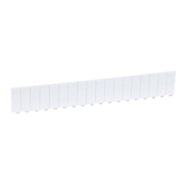Obturateur 18 modules - Blanc RAL9003