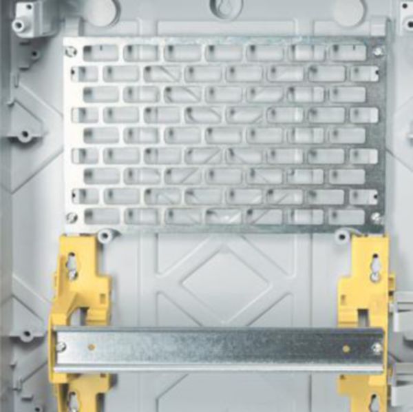 Coffret étanche Plexo³ 2x12 modules avec embouts à perforation directe prémontés IP65 IK09 - Gris