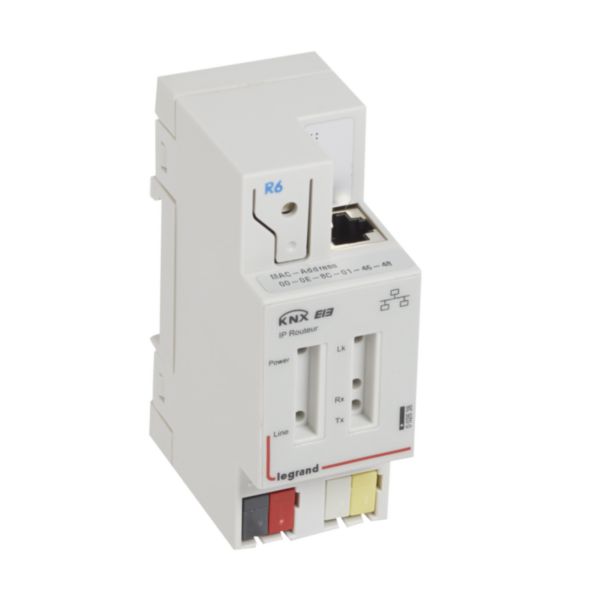 Coupleur de réseau modulaire KNX pour relier 2 réseaux KNX entre eux via l'infrastructure IP- 2 modules