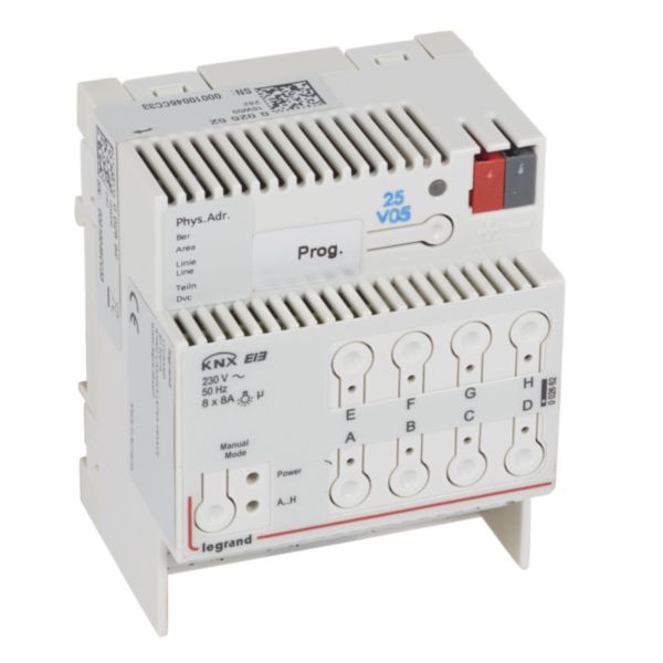 Contrôleur modulaire BUS KNX 4 modules avec fonction ON OFF et 8 sorties 8A - 4 modules