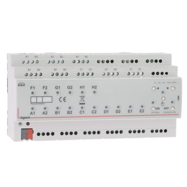 Contrôleur modulaire ON/OFF multi-applications KNX - raccordement multiphases 16 sorties 16A - 10 modules