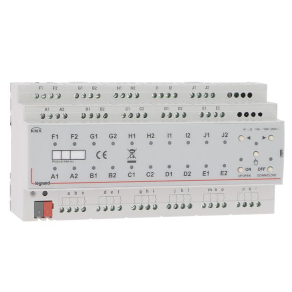 Contrôleur modulaire ON/OFF multi-applications KNX 20 sorties 16A - 18 entrées contact binaire - 10 modules
