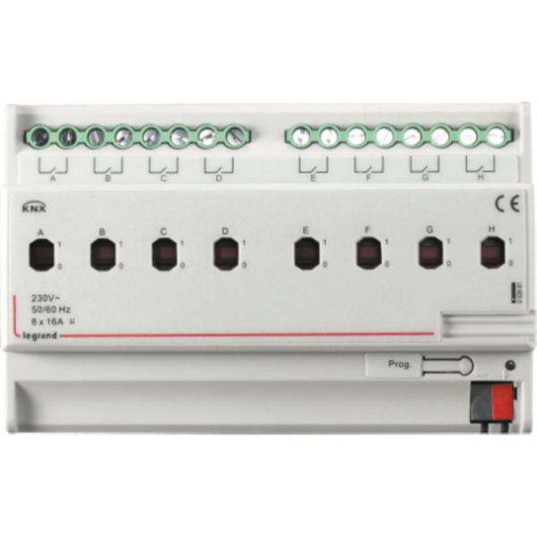 Contrôleur modulaire BUS KNX 8 modules avec fonction ON OFF et 8 sorties 16A - 8 modules