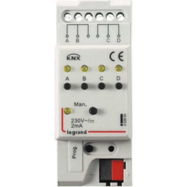Interface modulaire BUS KNX pour raccordement de contact binaire - 2 modules: th_LG-002693-WEB-F.jpg