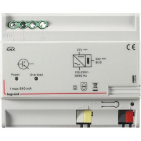 Alimentation modulaire pour ligne BUS KNX 640mA - 6 modules