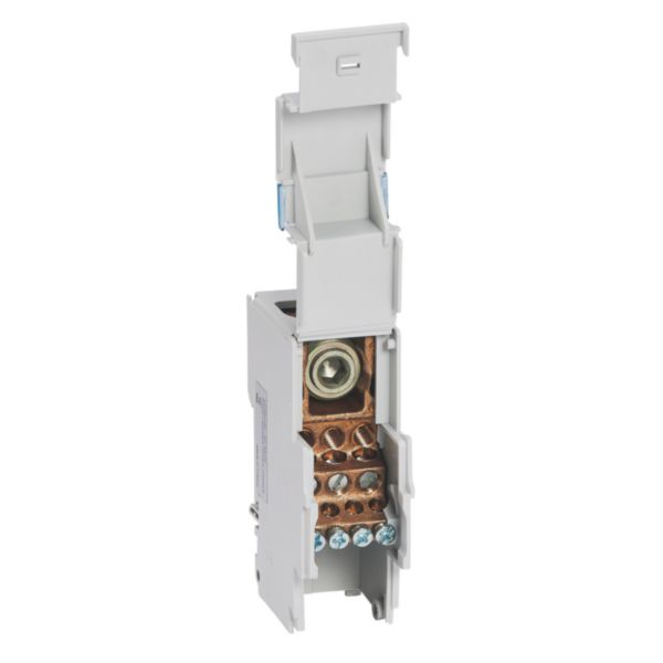 Répartiteur modulaire associable unipolaire 250A - 11 connexions maximum par barreau - 2 modules