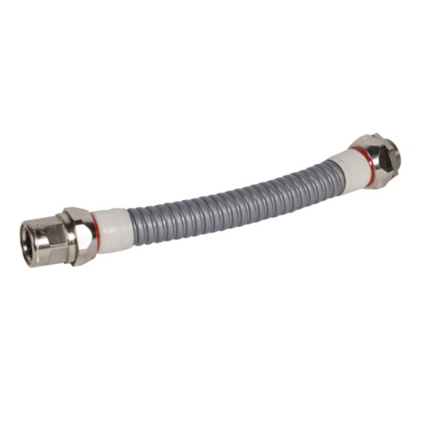 Raccord tube + raccord mâle filetage ISO M25x1,5 Ø20mm et longueur 295mm