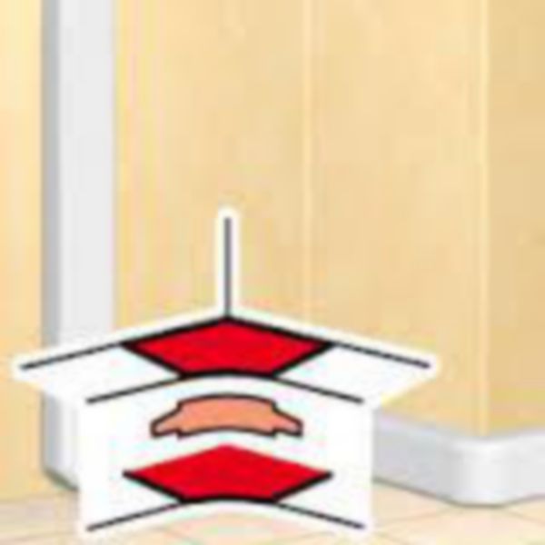 Angle intérieur pour goulottes DLP monobloc 50x80mm ou 50x105mm - blanc