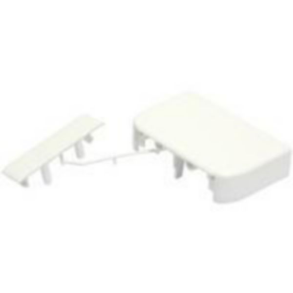 Embout pour goulottes DLP monobloc 35x80mm ou 50x80mm - blanc