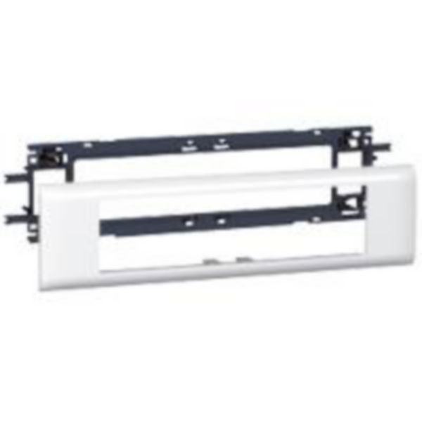 Support Mosaic 8 modules pour goulotte DLP monobloc avec couvercle 65mm