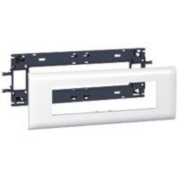 Support Mosaic 8 modules pour goulotte DLP monobloc avec couvercle 85mm