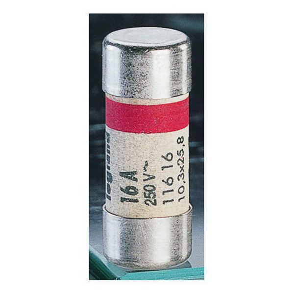 Cartouche cylindrique domestique 10,3x25,8mm sans voyant - 16A